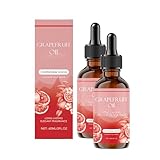 100% naturrein, Frisch & spritzig, ätherisches Öl in Kaltpressung, Für Sauna, Diffusor & Aromatherapie, Vegan, Grapefruit, 60ml (2pcs)