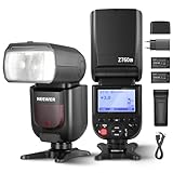 NEEWER Z760-C TTL Blitz Speedlite Kompatibel mit Canon DSLR Kameras, 76Ws GN60 2.4G 1/8000s HSS Blitzgerät, TCM Konvertierung, 2 Pack 7.4V/2600mAh Lithium Akku Ladegerät Kit, 480 Full Power Flashes