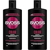 Syoss Shampoo Color (440 ml), Haarshampoo für colorierte, gesträhnte und gefärbte Haare, schützt bis zu 12 Wochen vor dem Verblassen, vegane Formel mit Tsubaki-Blüte (Packung mit 2)