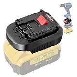TPDL DM18BS Akku-Adapter für Bosch 18V Professional System Werkzeug, Konvertieren mit Dewalt 20V und für Milwaukee M-18 18V Akku auf für Bosch GBA BAT Elektrowerkzeug (Nicht PBA)