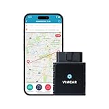 Vimcar elektronisches Fahrtenbuch, finanzamtkonform, OBD2-Stecker inkl. 12 Monate Software-Lizenz, automatische Aufzeichnung | GPS, EU SIM Karte, universell, Fahrzeuge ab Baujahr 2001