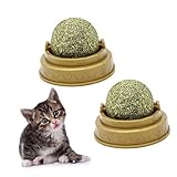 VILLFUL 4 Stück Katze leckt Ball Katzenspielzeug Katzenbiss Kätzchen Spielzeug Leckerbissen für Katzen katzenminze Spielzeuge catnip Katze behandelt Minzkugel Verdauungsförderer für Katzen