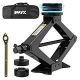 Wagenheber-Set, Scherenwagenheber für Auto, 3 Tonnen, 3000 kg, Ersatzreifenwechsel-Set, tragbarer Reifenwagenheber-Reparatursatz mit Radschlüssel, 3000 kg Wagenheber für Auto/SUV/MPV