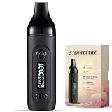 Vaporizer Cannabis Verdampfer für Trockenkräuter, LOMQ GeminiKit E-Zigarette mit unterstützt weed präziser Temperaturkontrolle 2200 mAh Akku LCD Display Tragbar für Unterwegs (Dunkel)