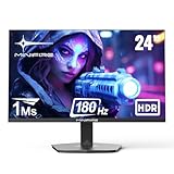 Minifire Gaming Monitor 24 Zoll, 180 Hz, 1ms, AdaptiveSync,IPS, HDMI 1.4/1xDP 1.2 Ports, FHD, sRGB 110%, Monitor PC Bildschirm(MFG24F4 HDMI-Kabel im Lieferumfang enthalten)