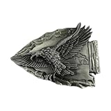 Fachoice Gürtelschnalle mit fliegendem Adler, Pfeilspitze, Gürtelschnalle, Stammesadler, Indianer, Häuptling, Adler, Gürtelschnalle, Herren, antiker Adler, amerikanischer Westerngürtel, Schmuck