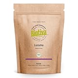 Lucumapulver Bio 200g - Pouteria lucuma - Lukuma Pulver - vegan - Lucuma gemahln ohne Zusatzstoffe - abgefüllt und zertifiziert in Deutschland - Biotiva