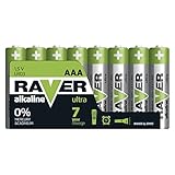 EMOS Raver Ultra Alkaline AAA Micro Batterien 1,5V, LR03, 8 Stück Vorratspack, 7 Jahre lagerfähig,