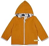 loud + proud Unisex Kinder Wollwalk, GOTS Zertifiziert Jacke, Curry, 98/104