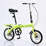 WJYCGFKJ 16/20 Zoll Faltrad Klapprad, Faltfahrrad mit Schutzbleche, Verstellbarer Sitz, Scheibenbremse vorne und hinten, Klapprad Erwachsene, Fabric Bike Folding Bike