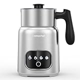 AMZCHEF Milchaufschäumer Elektrisch Milchwärmer mit LED-Touchscreen | Edelstähle |3D-Induktionserwärmung Milchaufschäumer Erhitzt Auch Schokolade und Milch für Latte, Cappuccino und Mokka