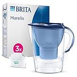 BRITA Wasserfilter Kanne Marella blau (2,4l) inkl. 3x MAXTRA...