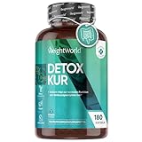 Detox Kur mit Mariendistel 180 Kapseln - 10 Mrd. KBE Kulturen Komplex - Mit Silymarin, Löwenzahn, Kalium & mehr - 2 Monate Vorrat - Lactobacillus Acidophillus & Bifidobacterium Infantis - WeightWorld