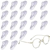 10 Paar brillen nasenpads,Nasenpads zum Einstecken Rutschfeste Brille Nasenpads Weiche Silikon Transparent für Brillen Sonnenbrillen Rutsch Stopper Gläser Nasenpad Brille Zubehör