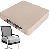 QVQV sitzkissen für rattansessel 40x40x5cm Sitzkissen für Indoor & Outdoor Nutzung – waschbar, mit Reißverschluss,rutschfestes Sitzkissen für Gartenstuhl