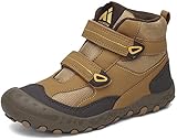 Mishansha Kinder Wanderschuhe Jungen Mädchen Trekkingstiefel rutschfest Outdoor Trekkingschuhe Walkingschuhe, 028 Braun, 28 EU