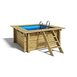 Paradies Pool® Holzpool Lulu Einzelbecken inkl. Zubehör,...