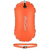 ProCase Schwimmboje, Gute Sicherheit beim Schwimmen, Ultraleichte Swim Bubble Schwimmsack Sicherheitsboje Abschleppwagen mit Hüftgurt für Open Water und Triathlon, Wertgegenstände am See Pool