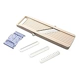 Benriner BN-1 Gemüsehobel, Kunststoff, Weiß/Eierschalenfarben, 31.1 x 8.9 x 3.2 cm, Elfenbeinfarben