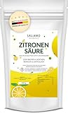 Saliamo | 900 g Zitronensäure Monohydrat E330 Pulver | Lebensmittelqualität | pure Citronensäure | Kochen | Backen | Putzen | Reinigen