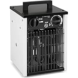 TROTEC Elektro Heizlüfter TDS 10 – Heizleistung 1 kW / 2 kW – Bauheizer Luftmenge 186 m³/h – Heizgebläse