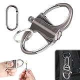 Keychain Lighter, Streichholz Schlüsselanhänger, Ewiges Streichholz mit Schlüsselanhänger, Tragbares Wiederverwendbares Streichholz Schlüsselanhänger, Outdoor Camping Ewiges Feuerzeug, Butangasfrei