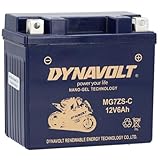 DYNAVOLT - NANO-GEL MG7ZS-C Motorradbatterie 12V 6Ah 180A. Ersetzt YTZ7S. Maße: 113x69x105mm. Wartungsfreie Motorradbatterien mit Nano-Gel-Technologie. Ideal für Rennmotorräder