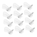 Tofficu 100 Stück Kabelclips mit Edelstahl Schrauben Langlebige Lichtclips für Innen rope Light Befestigung Effiziente Kabelhalterung zur Drahtorganisation Vielseitig für Lichterketten