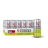 BECK'S Green Lemon Dosenbier Biermischgetränk, EINWEG, Biermischgetränk - Radler - Alster Bier (24 x 0.5 l Dose)