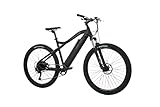 ProTour E-Bike für Herren Damen, Elektrofahrrad Pedelec E-Mountainbike M920, 29 Zoll, 250W Heckmotor, 36V/13Ah Akku, 9-Gang Shimano Kettenschaltung, 25 km/h Reichweite 50-93 km, Aluminium leicht