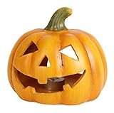 Kürbis Terrakotta Windlicht Halloween Herbst Herbstdeko...