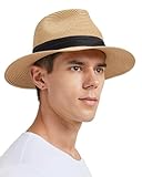 Zylioo XL/XXL Strohhut Herren Großen Kopf, Sommer Stroh...