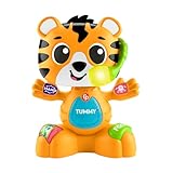 Fisher-Price Lernspielzeug für Babys und Kleinkinder, Beat Bande Lern & Tanz Tiger Justin mit Geräuschen und Lichtern für Kinder ab 9 Monaten, deutsche Ausgabe, HYL31