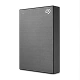 Seagate One Touch 5TB tragbare externe Festplatte, PC, Laptop & Mac, USB 3.0, Space Grau, inkl. 2 Jahre Rescue Service, Modellnr.: STKC5000404