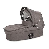 X-lander Kinderwagenaufsatz X-Pram Light 2.0 Babywanne mit Tragegriff Babytragewanne Tragewanne Baby Kinderwagenzubehör Babywanne für X-lander Kinderwagen/Buggys (Evening grey)