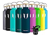 Super Sparrow Trinkflasche Edelstahl Wasserflasche - 750ml - Isolier Flasche mit Perfekte Thermosflasche für Das Laufen, Fitness, Yoga, Im Freien und Camping | Frei von BPA