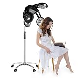 TONFEION Trockenhaube -1400W Heizung Trockenhaube Salon Haartrockner Friseur Haarstyling Machine haartrockenhaube mit Standfuß, LCD-Anzeige, 125-161cm Höhenverstellbar, 30-70℃ / 60min