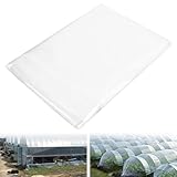 RUCUDIM Polyethylenfolie Transparent Gewächshausfolie, Extra Dick Reißfest Gartenfolie Aus Polyethylen,Treibhaus Folie Zur Abdeckung Von Gemüsebeeten Tunnelfolie Tomatenhaus Folie (2 X 3m)