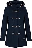 Damen Jacke Dufflecoat Wollmantel Wolljacke Camile mit...