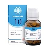 DHU Schüßler-Salz Nr. 10 Natrium sulfuricum D6 – Das Mineralsalz der inneren Reinigung – das Original – umweltfreundlich im Arzneiglas, 200 St. Tabletten