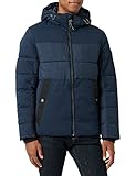 TOM TAILOR Herren Puffer Jacke mit Kapuze 1032481, 10668 - Sky Captain Blue, XL