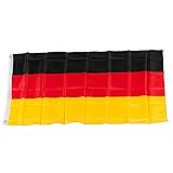 Murago - XXXL Deutschland Hiss Fahne ca. 450cm x 190cm - ca. 4,5m mit Ösen sehr Große Flagge für Fahnenmast Fanartikel EM WM Garten für Drinnen und Draußen