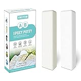 VIKEYTIM 2 komponenten kleber kunststoff, 120g Epoxy Knetmasse Verklebung und Reparatur von Kunststoff, Keramik, Acryl, Metall, Stein, Holz, Glas, hitze- und wasserbeständig (weiß)