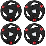BalanceFrom Gusseisenplatte Hantelscheibe für Krafttraining, Gewichtheben und Crossfit, 2,5 cm oder 5,1 cm, Standard oder Olympische Spiele