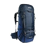 Tatonka Yukon 60+10 - Trekkingrucksack mit Frontzugriff, verstellbarem Rückensystem, extra Bodenfach, Regenhülle und 70 Liter Volumen (navy/darker blue)