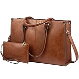 LOVEVOOK Laptoptasche Damen Handtasche Große 15.6 Zoll PU...