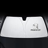 NISANNI Sonnenschutz Auto Frontscheibe für Peugeot 206, 207, 208, 2008, 308, 3008, 5008, Expert, Sonnenblende Vorne Faltbar Auto Scheibenabdeckung Frontscheibenabdeckung Zubehör,S