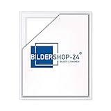 Bildershop-24 Schattenfugenrahmen Lemgo für Keilrahmenbilder und Leinwände 50x70cm Weiß Matt