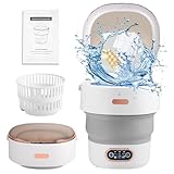 Mini Waschmaschine 13L,Portable Washing Machine Mit Schleuder,Reisewaschmaschine Mit 3 Modi,Mobile Waschmaschine,Campingwaschmaschine Für Unterwäsche Babykleidung