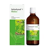 Salviathymol N MADAUS: Mundspülung bei Entzündung von Zahnfleisch und Mundschleimhaut mit u. a. Salbei, Nelkenöl, Levomenthol, Thymol, 100 ml Flüssigkeit